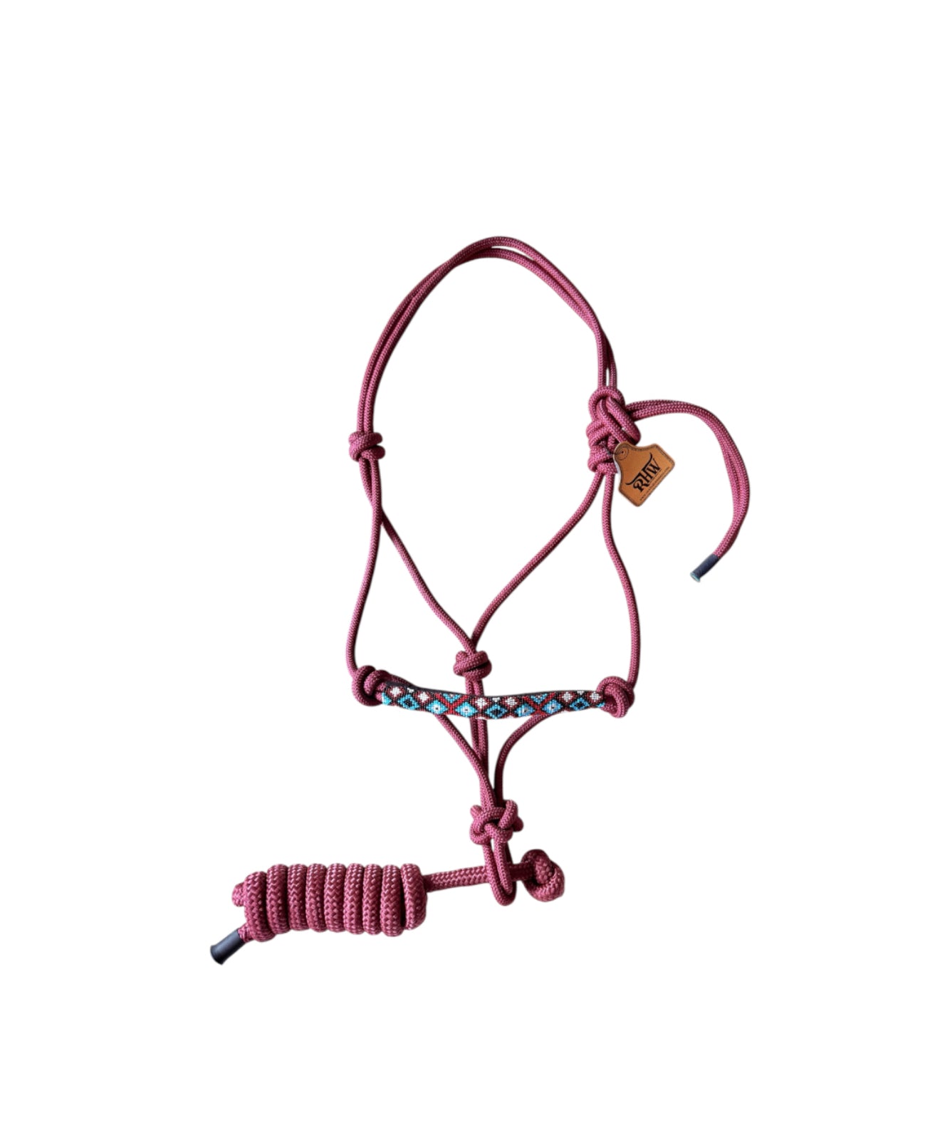 T5572MV - Beaded Rope Halter with Detachable Lead Rope – Cob to Full