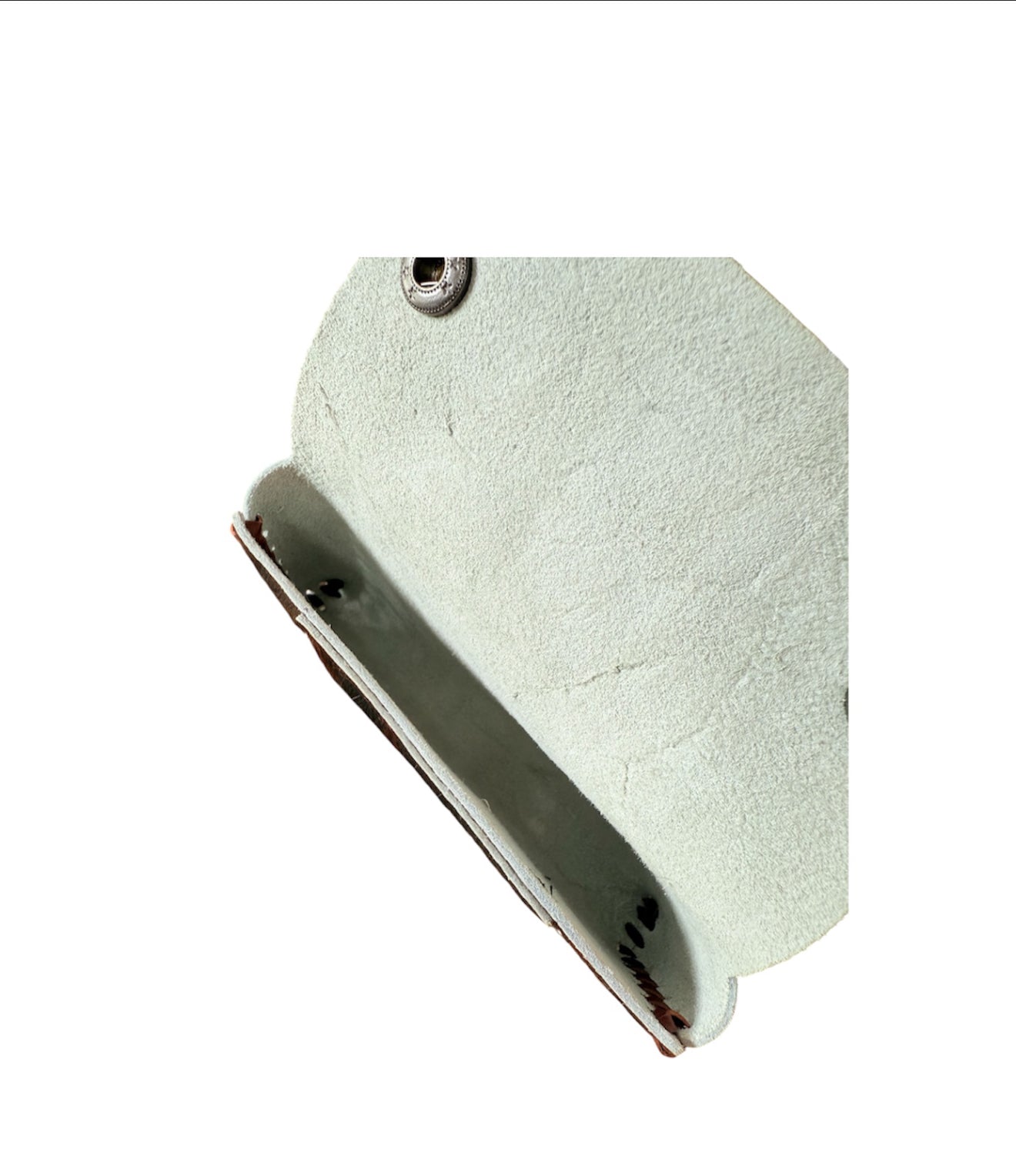 A8650 - Hair-On Cowhide Leather Tobacco Pouch