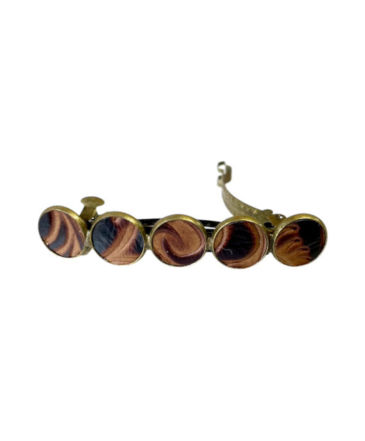 A8861 - Western Cowhide Hair Clip Barrette