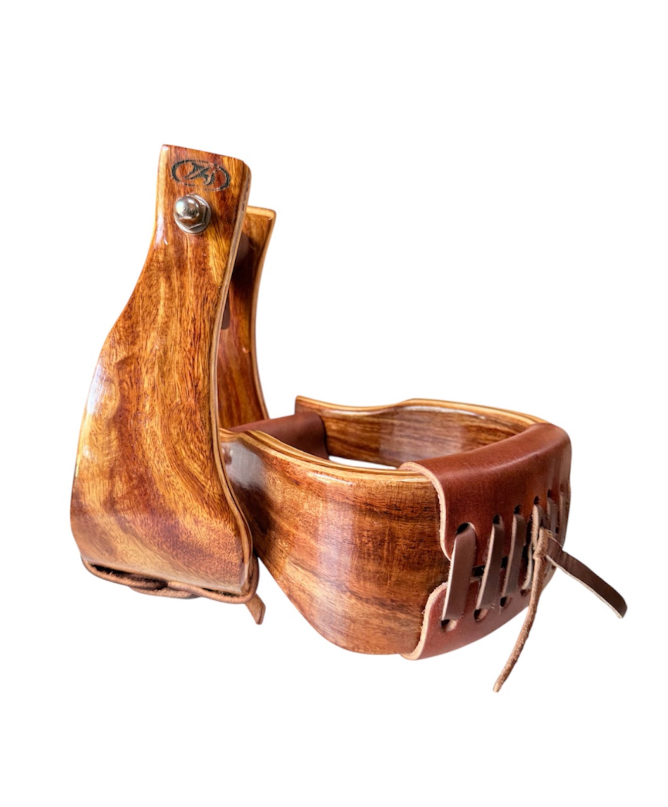 022133 - Wooden Offset Stirrups - Rawhide Western Wear 