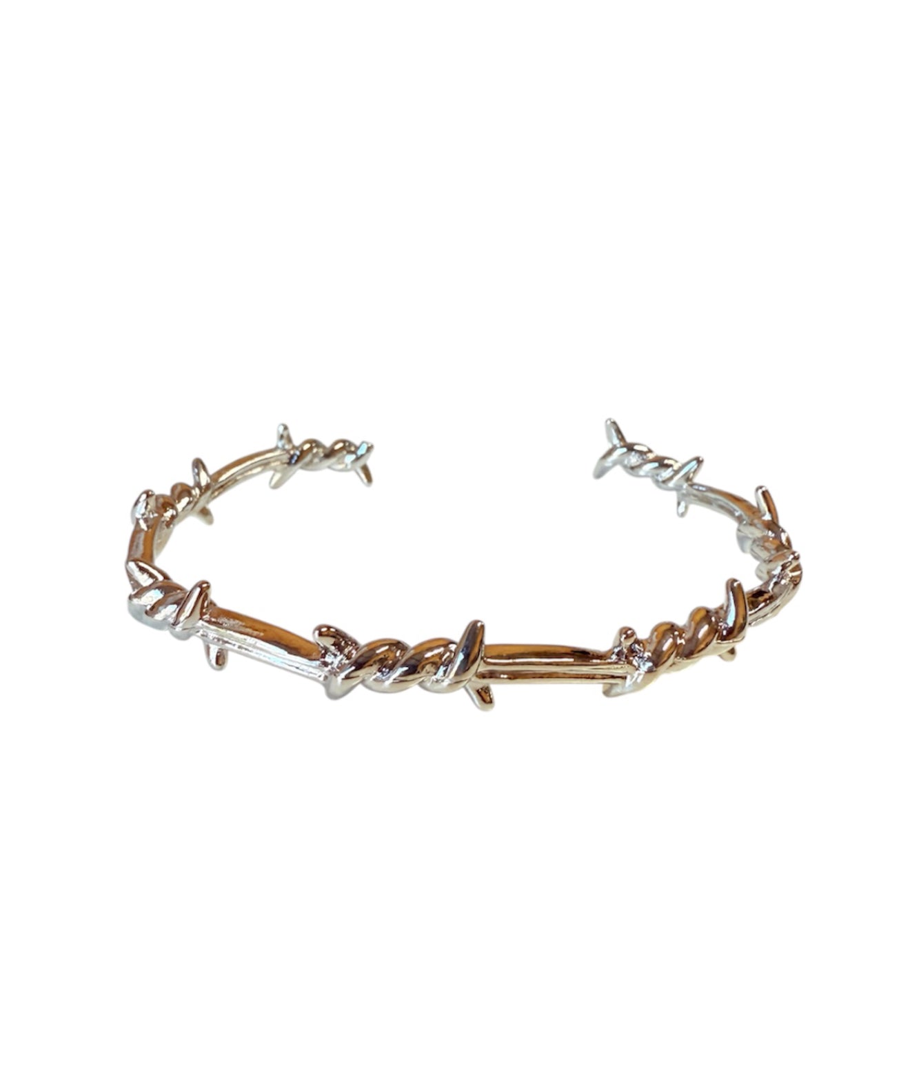 J7029B - Western Barb Wire Look Bangle