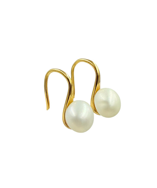 J7117 - Real Pearl White Baroque Dangle Earrings - Rawhide Western Wear 