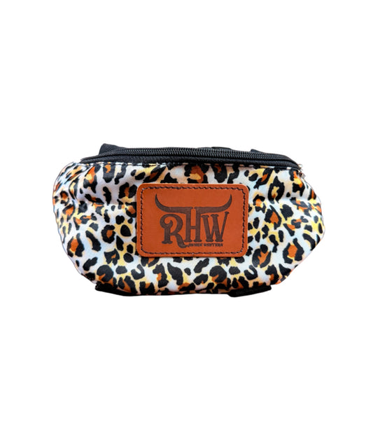 177736 - Cheetah Print Insulated Nylon Saddle Pouch