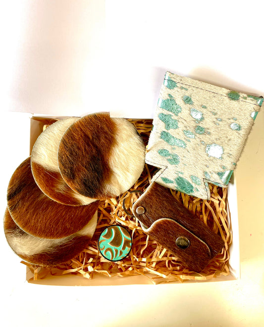 02CL - Cowhide/Tooled Leather Gift Box