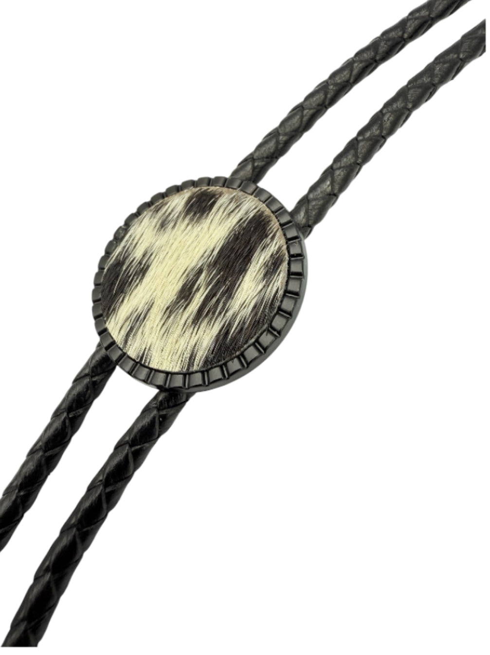 J7128 - Real Leather & Cowhide Adult Bolo Tie