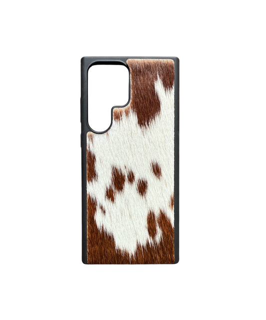 A8868 - Samsung S23 Ultra Hair on Hide Leather w Rubber Case