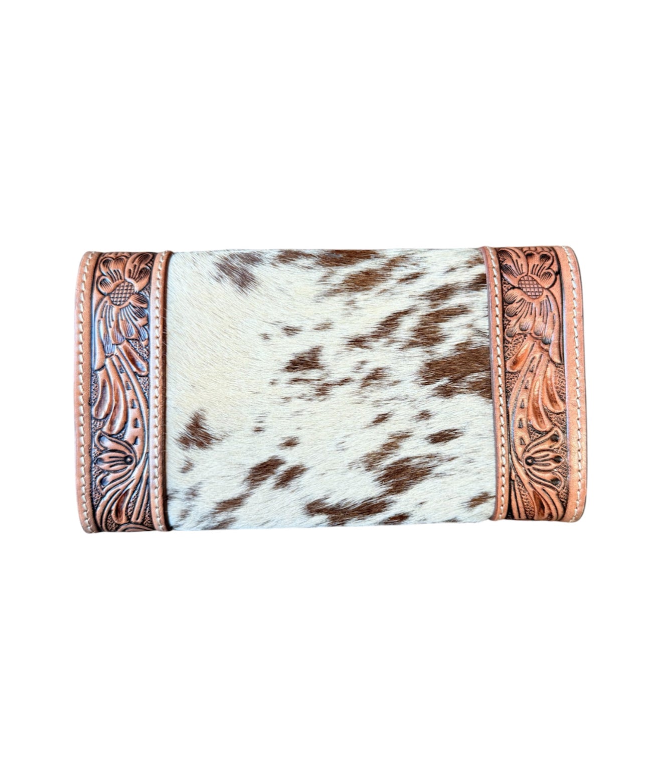 AW26C - Tooling Leather Trifold Cowhide Wallet - Rawhide Western Wear 