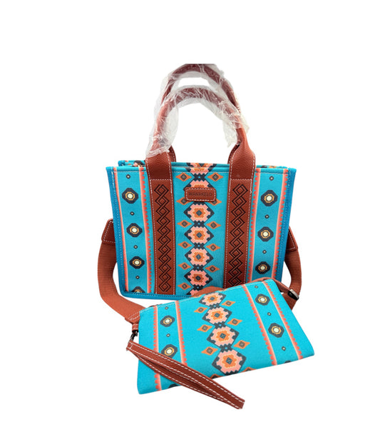 A8113T - SET OF 2 Look a Like Wrangler Tote/Cross Body Bag