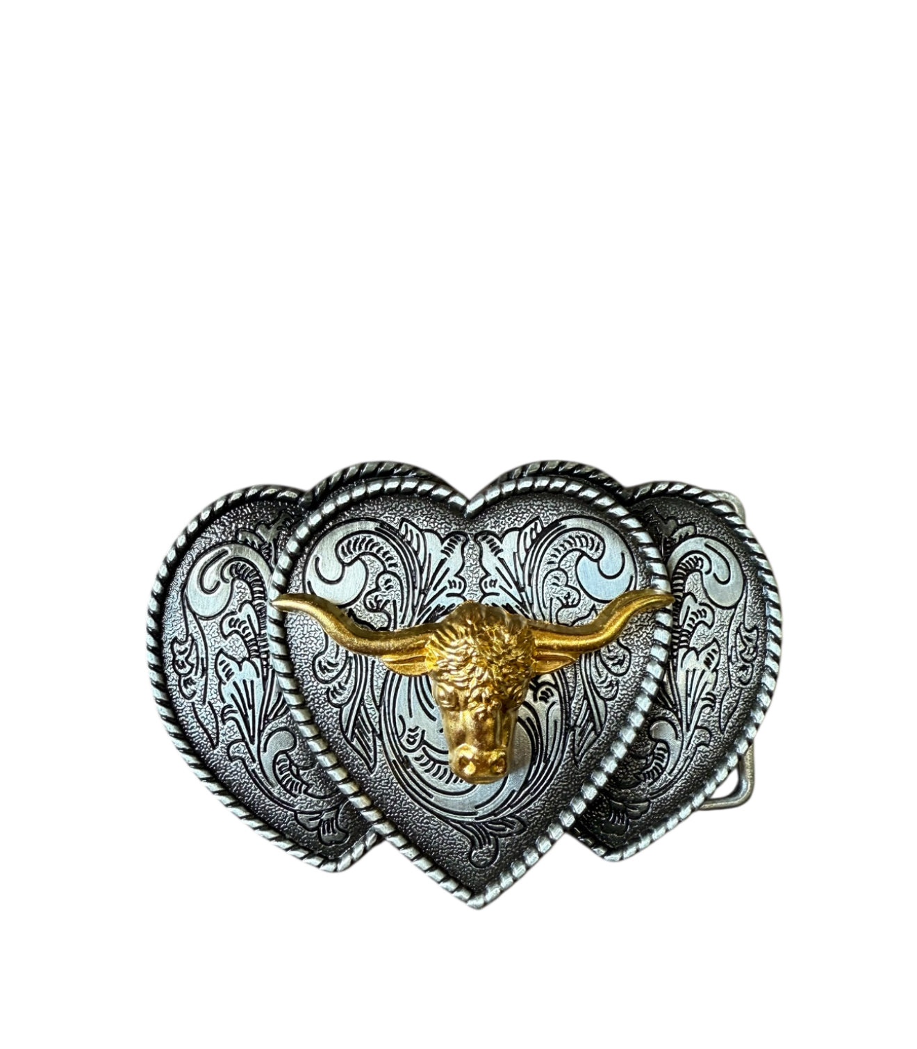 A8252 - Antique Silver Belt Buckle