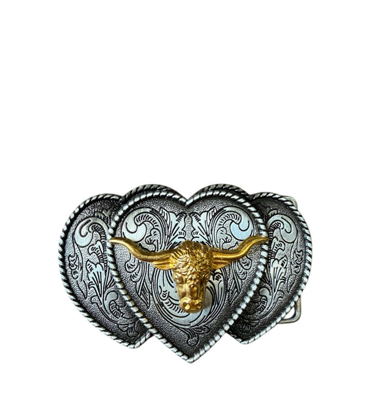 A8252 - Antique Silver Belt Buckle