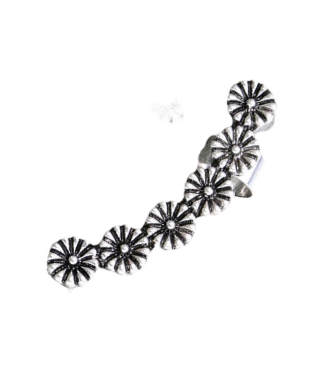 J6696A - Western Concho Curved Bar Ear Cuff