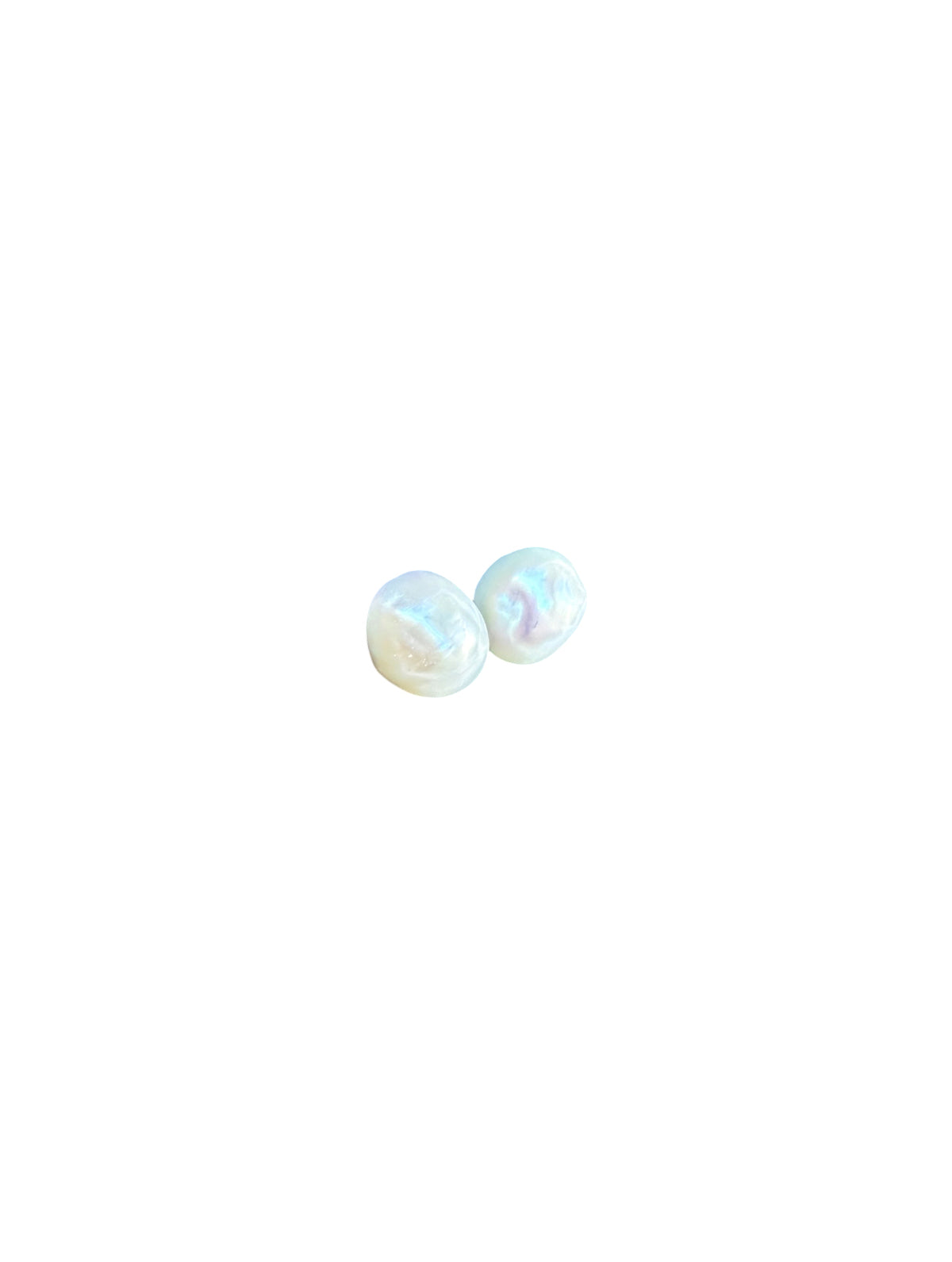 J7104 - Real Pearl White Baroque Stud Earring (no two Pearls are the same) - Rawhide Western Wear 
