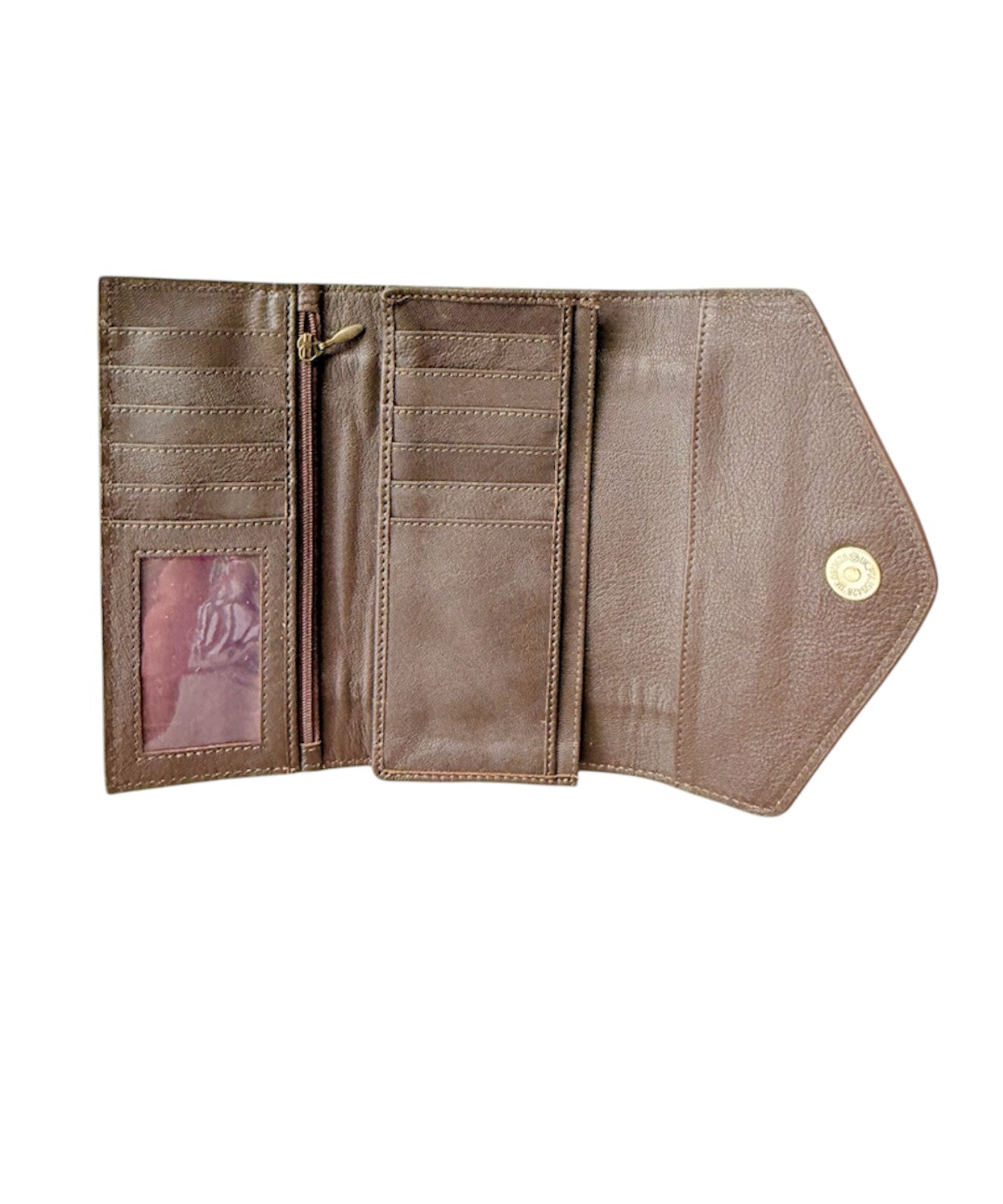 AW26C - Tooling Leather Trifold Cowhide Wallet
