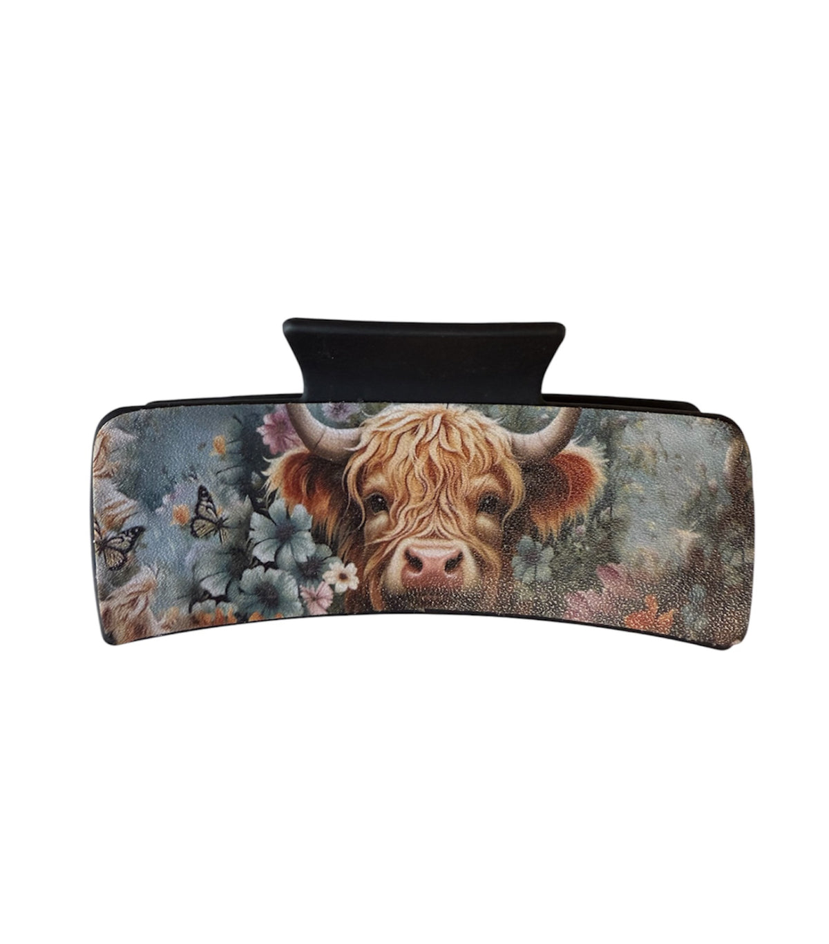 J6621D - Western Highland Cow Hair Claw Clip