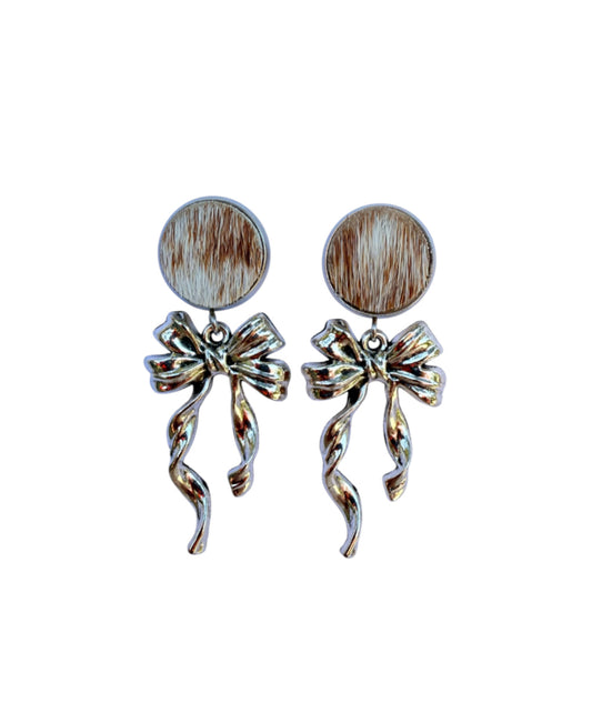 J6668E - 100% Hair on Hide Earrings