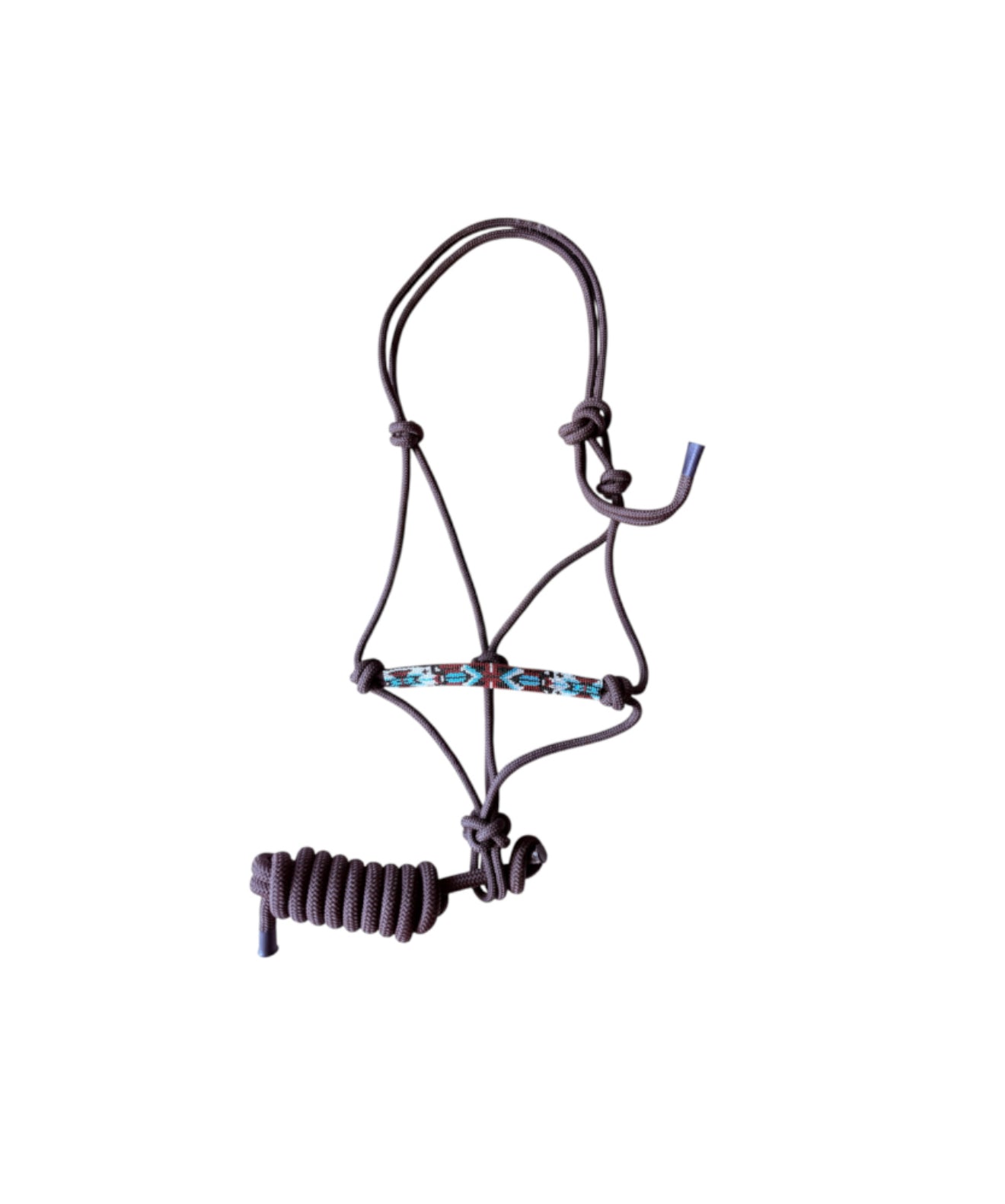T5572BR - Beaded Rope Halter with Detachable Lead Rope – Cob to Full