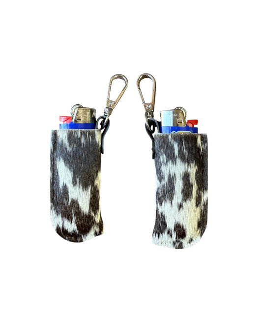 A8895 -  Cowhide Lighter Holder w Clip - Rawhide Western Wear 
