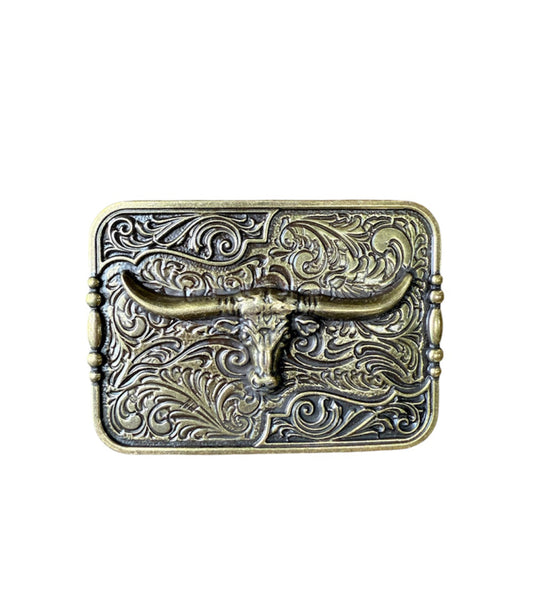 A8474 - Bull Skull Antique Brass