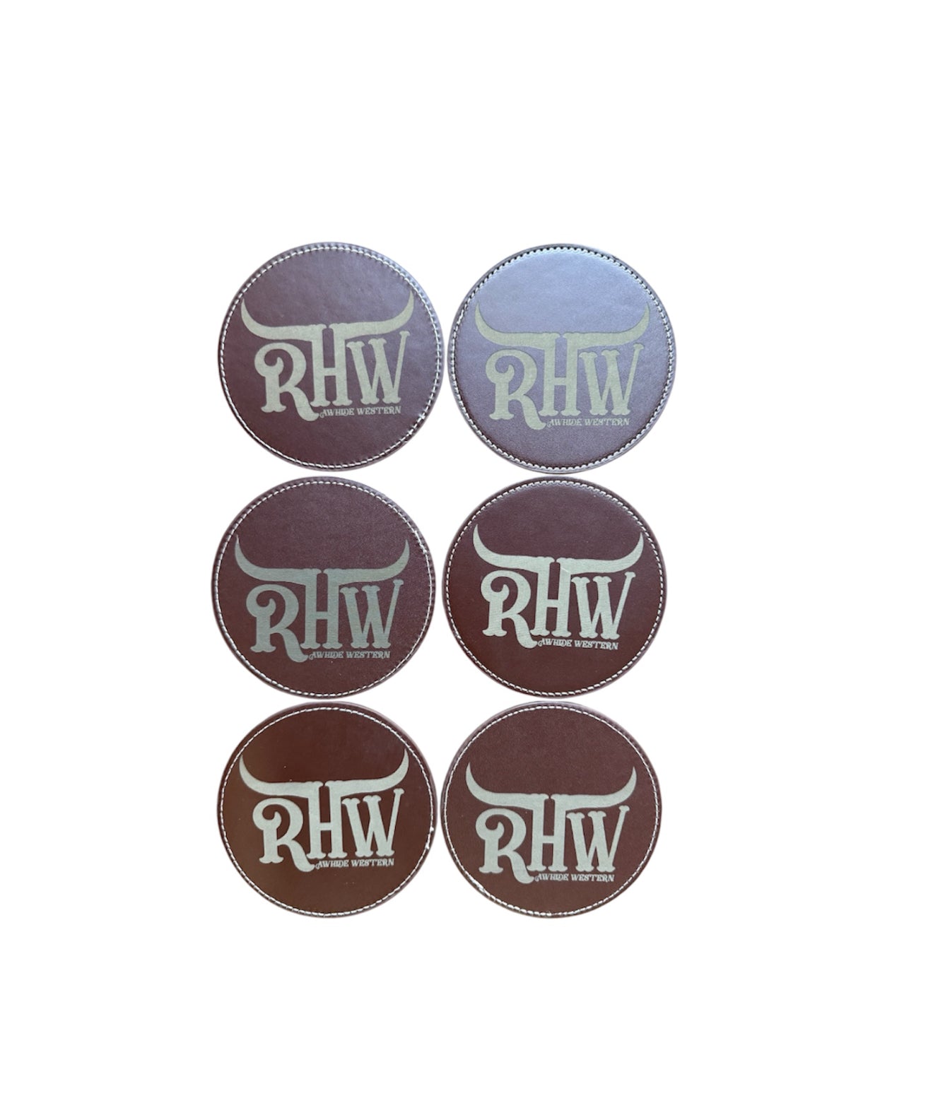 P4072B - Rawhide Western Logo Drink Coaster