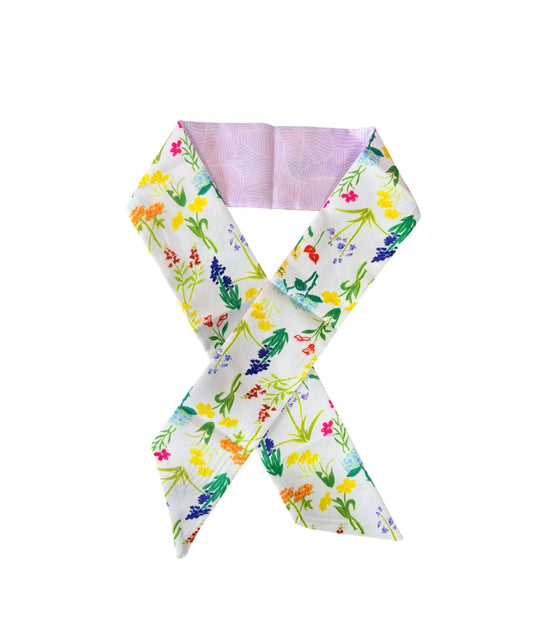 A8946 - Floral Satin Thin Neck Tie - Rawhide Western Wear 