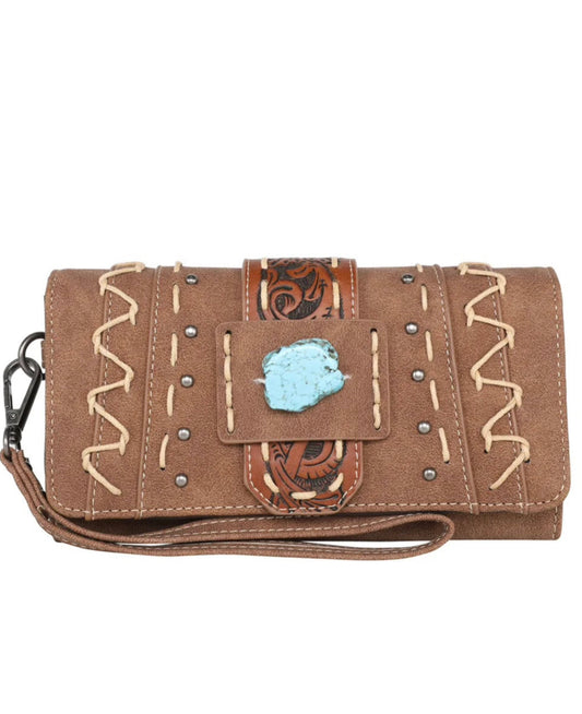MW1221W018 - Montana West Tooled Collection Wallet