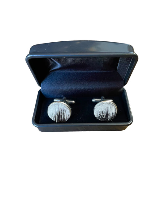A8784  - 100% Hair On Hide Cufflinks