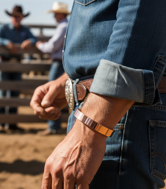 J6884 - Copper Bangle 3/4