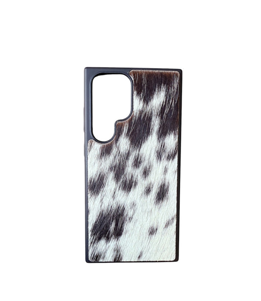 A8888 - Samsung S24 Ultra Hair on Hide Leather w Rubber Case