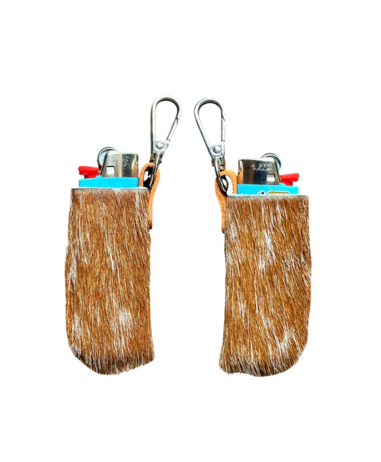 A9015 -  Cowhide Lighter Holder w Clip