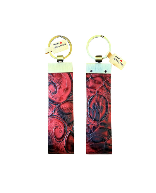 A8291C - Leather Tooled Wrist Starp - Rawhide Western Wear 