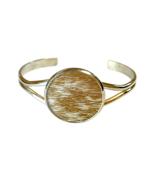 J6859 - 3/4 Bangle w Cowhide Bezel