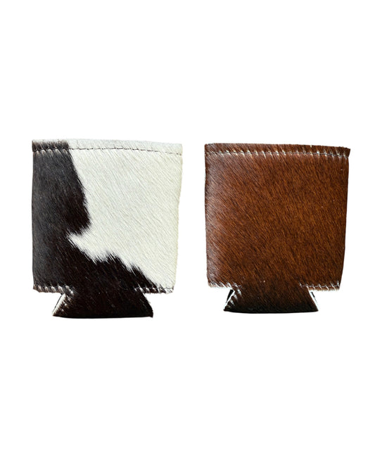 A8492 - 100% Hair on hide Stubby Cooler - Rawhide Western Wear 
