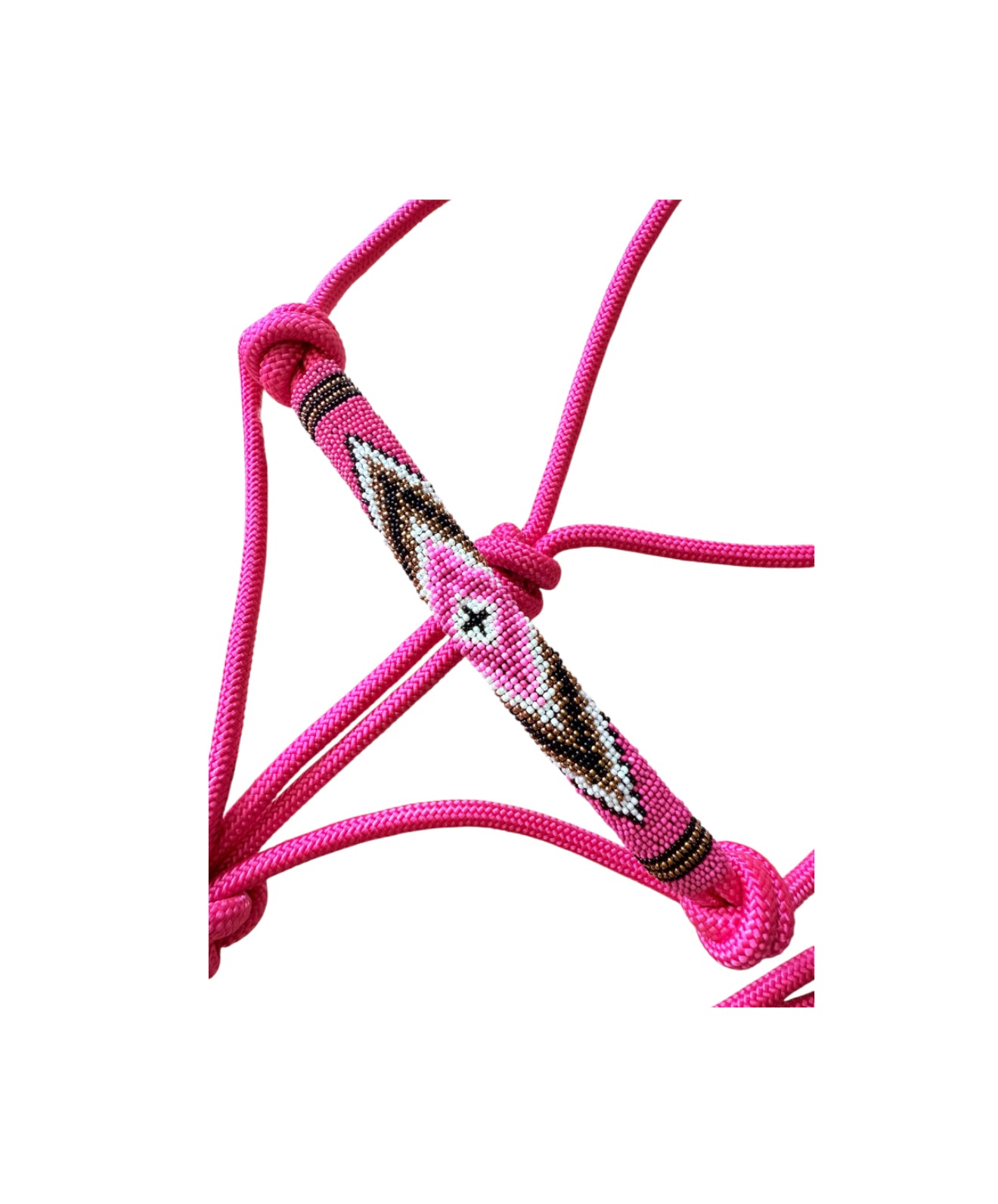 T5572P - Beaded Rope Halter with Detachable Lead Rope – Cob to Full