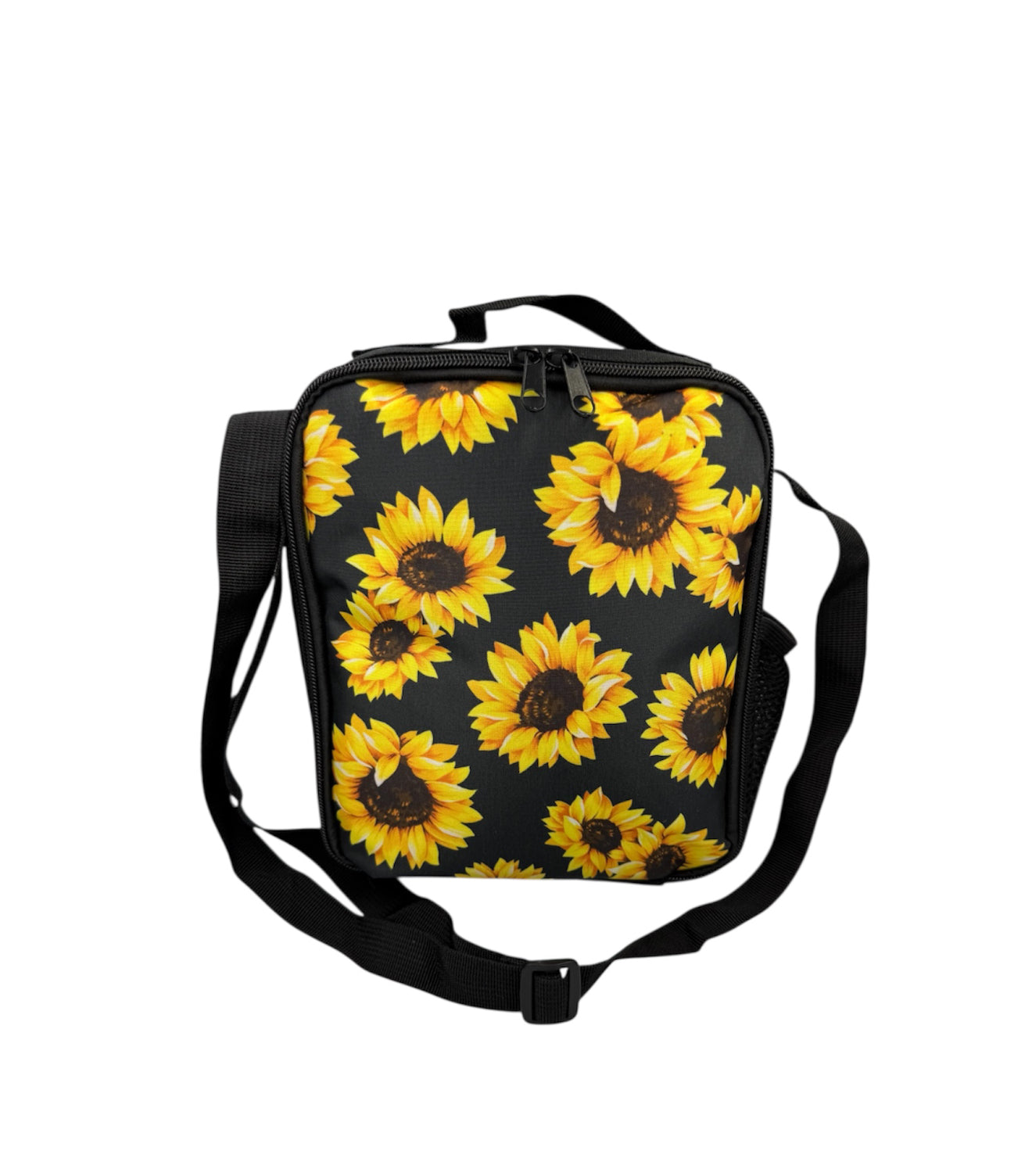 A8924 - Sunflower Print Insulated Cosmetic/Lunch Bag