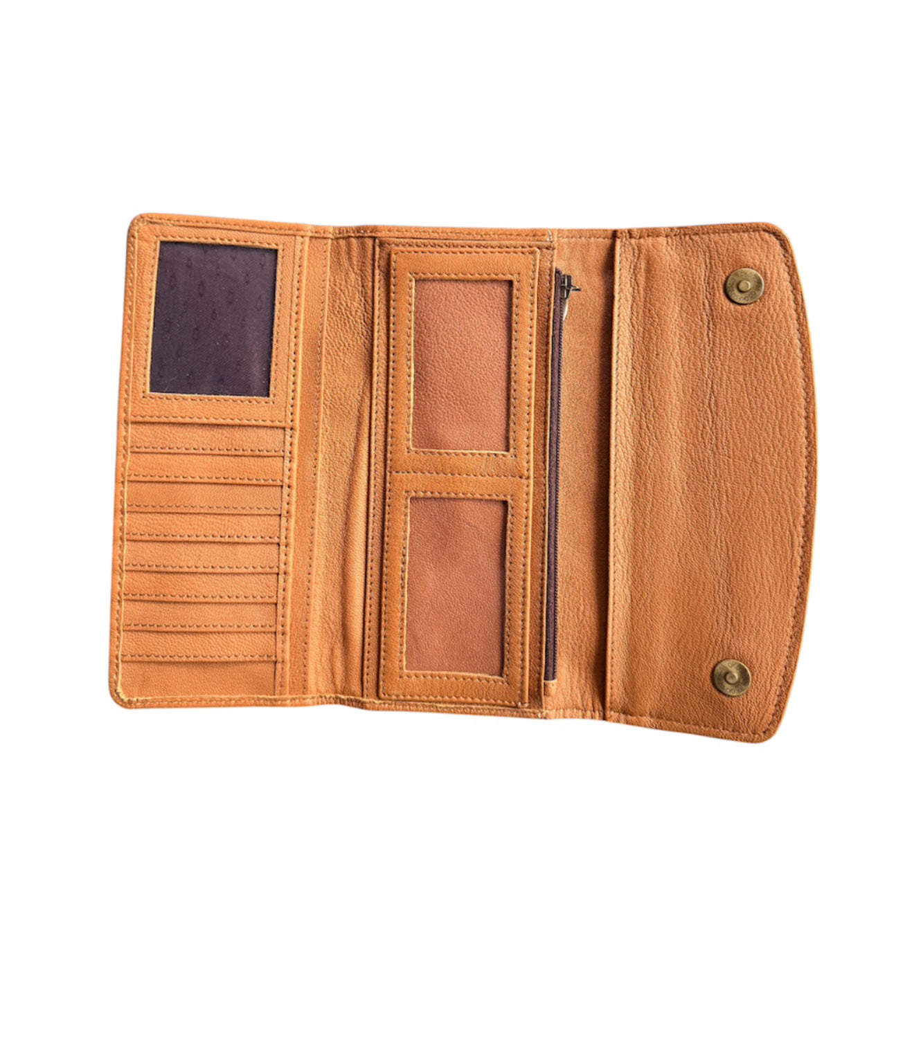 AW23T - Tooled Hair-On-Hide Wallet