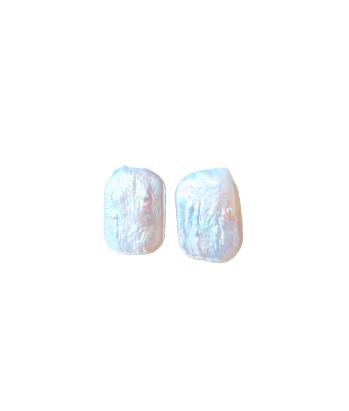 J7061A - Real Pearl Baroque Stud Earring