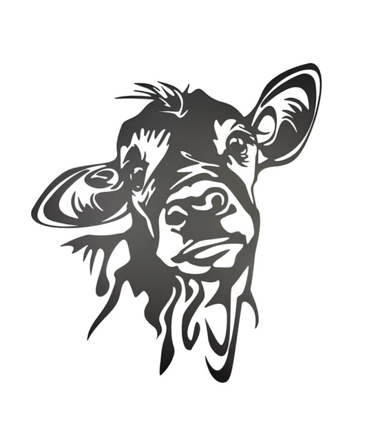 A8913C -  Black Metal Silhouette Sign