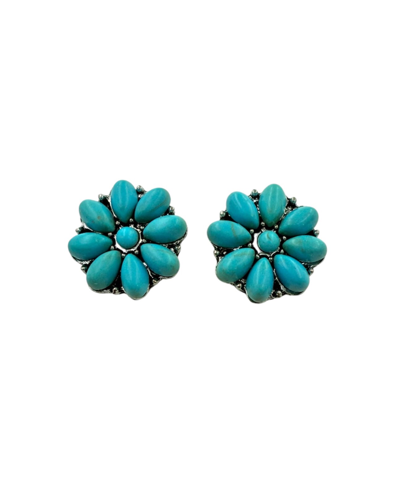 J6513 - Flower Shape Stud Earring - Rawhide Western Wear 