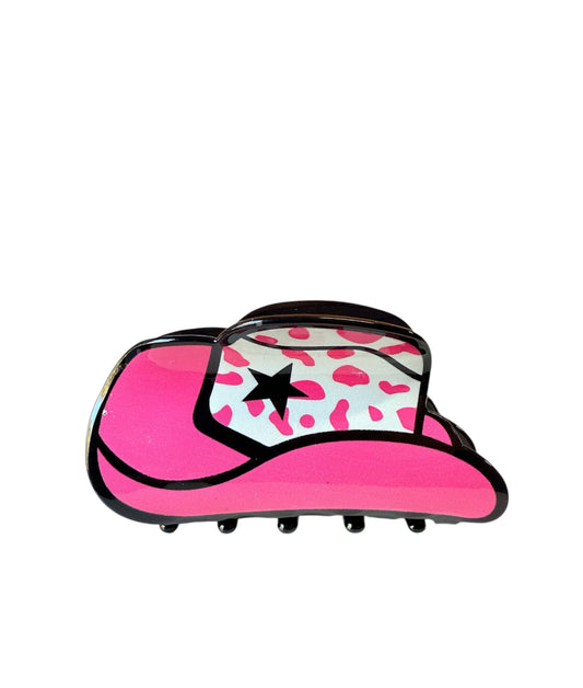 J6622HP - Western Cowboy Hat Hair Claw Clip