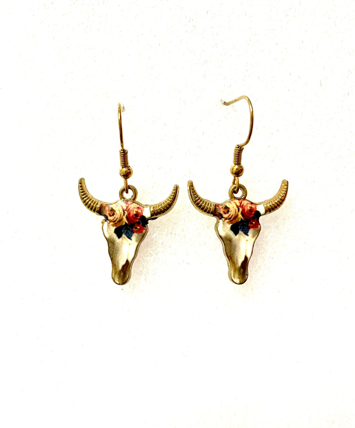 J6439E - Steer Head Earrings