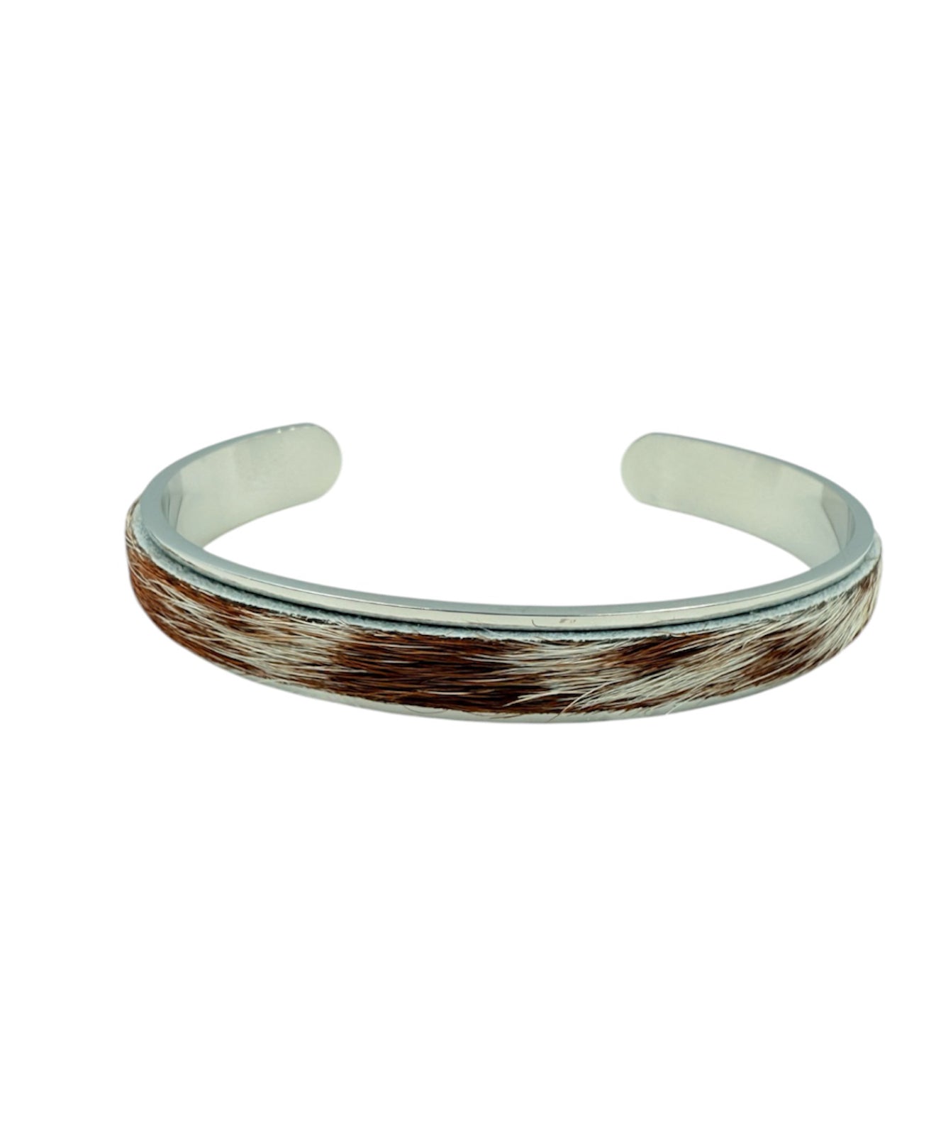 J6844   - Solid/Stainless Steel 3/4 Bangle Cowhide - Rawhide Western Wear 
