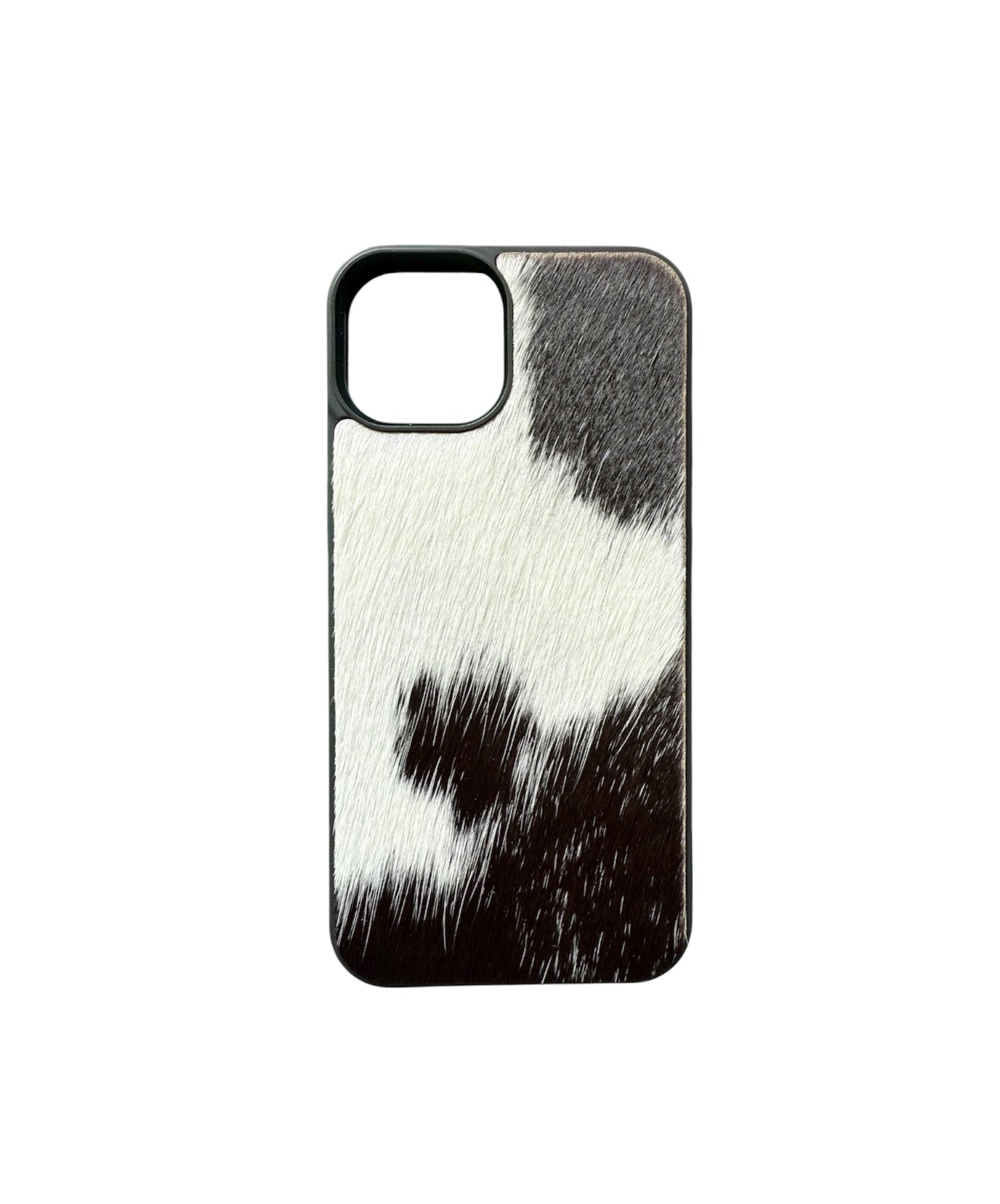 A8432 - IPhone 14 Hair on Hide Leather w Rubber Case