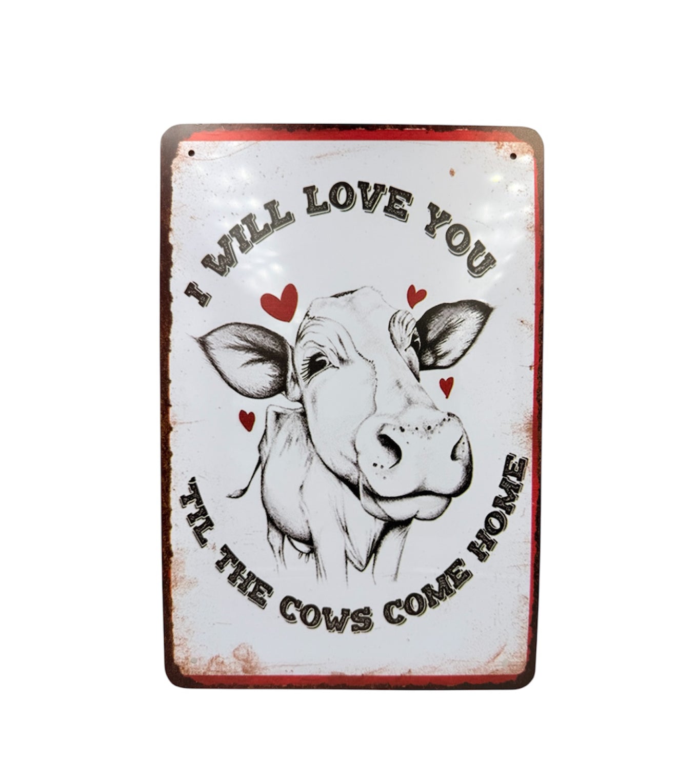 A8911E - Cows Come Home Metal Sign - Rawhide Western Wear 