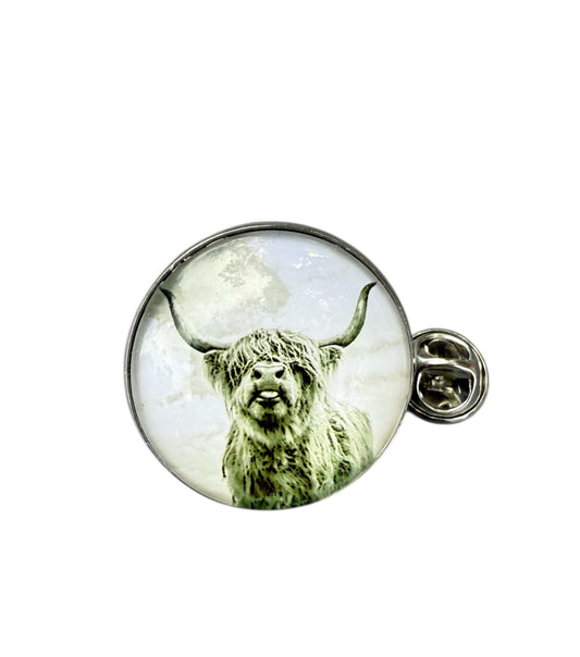 J6992 - Western Hat Pin Highland Cow