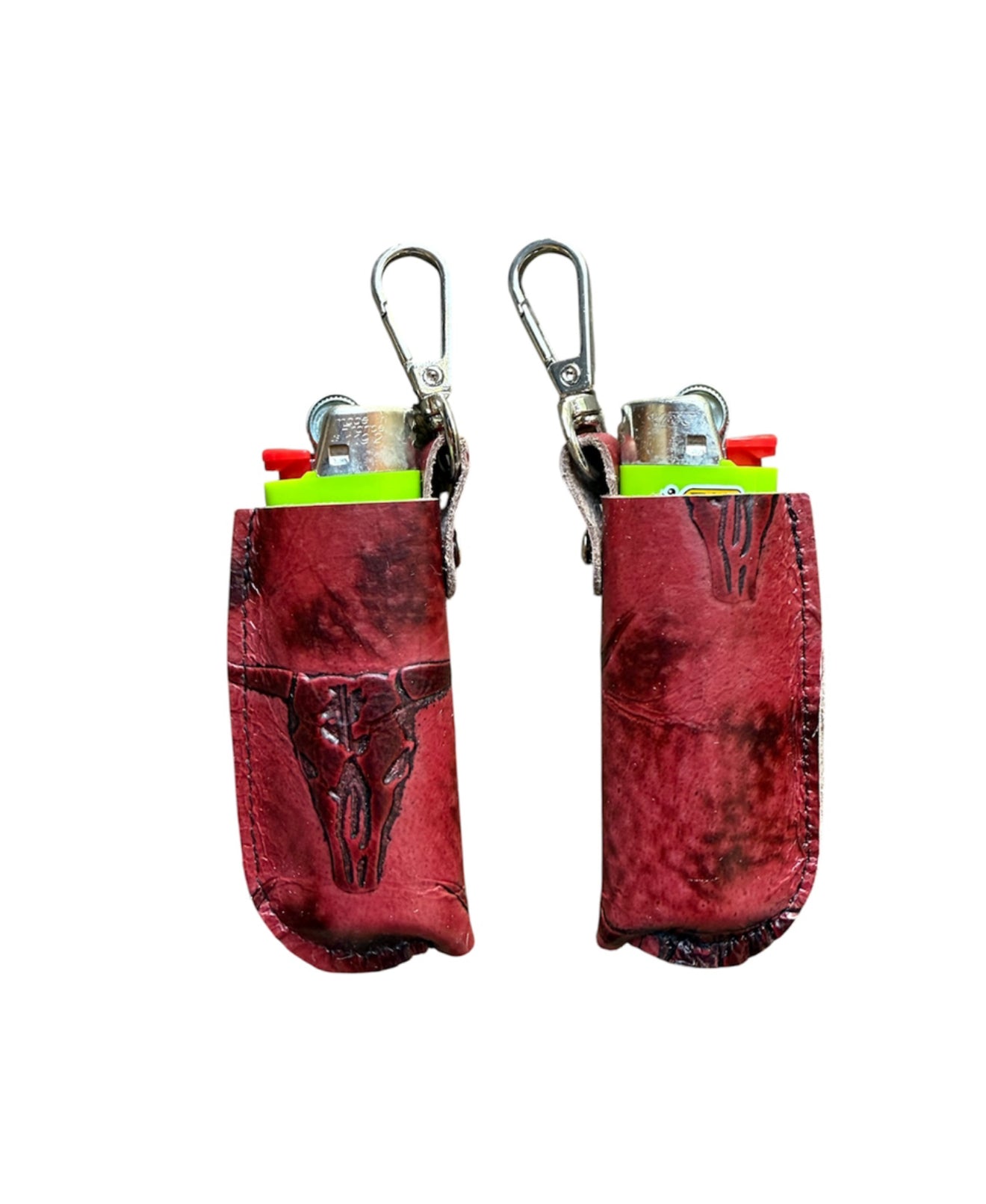 A8892A -  Leather Lighter Holder w Clip - Rawhide Western Wear 