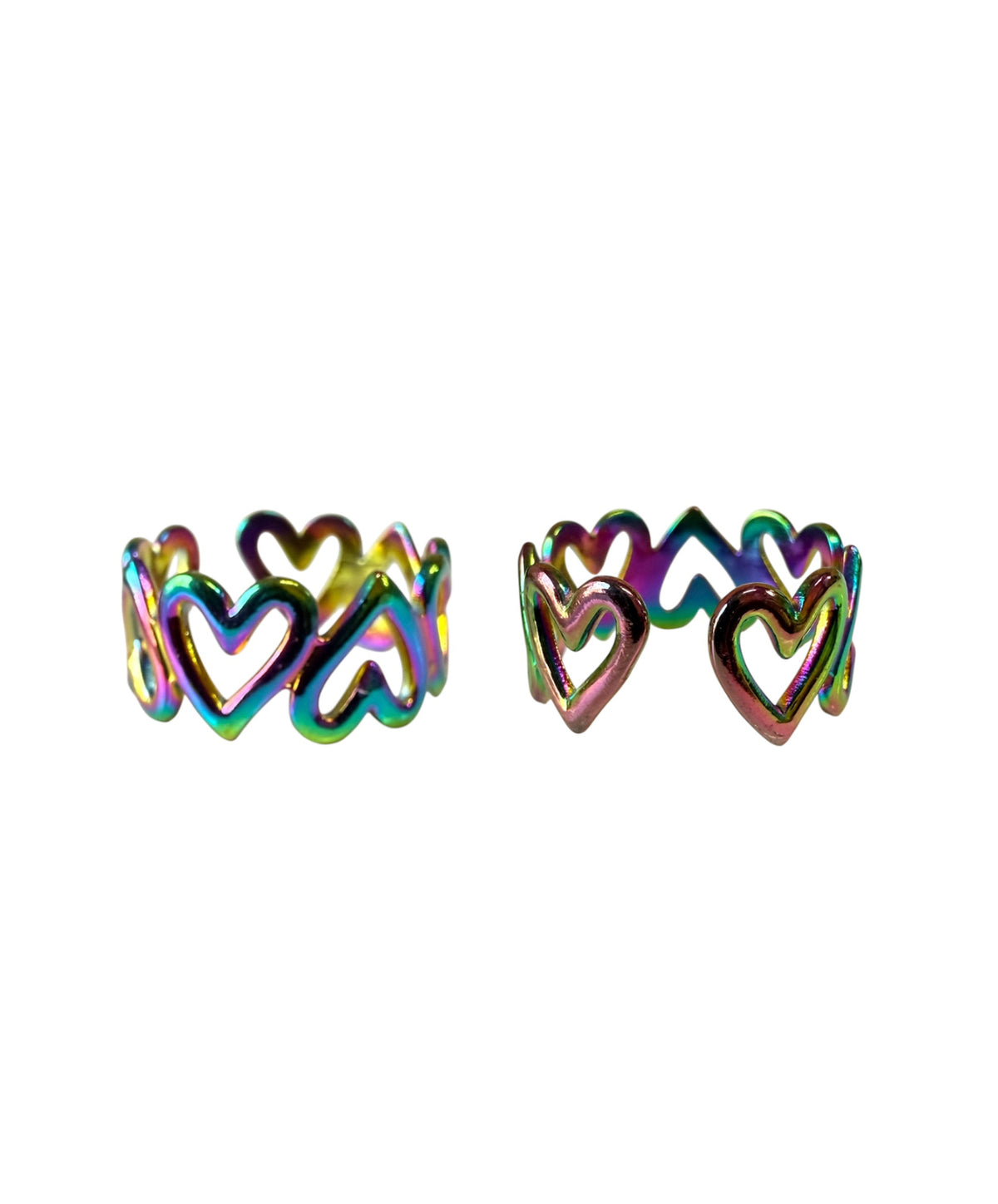 J7182 - Petrol Colour S/S Western Style Ring