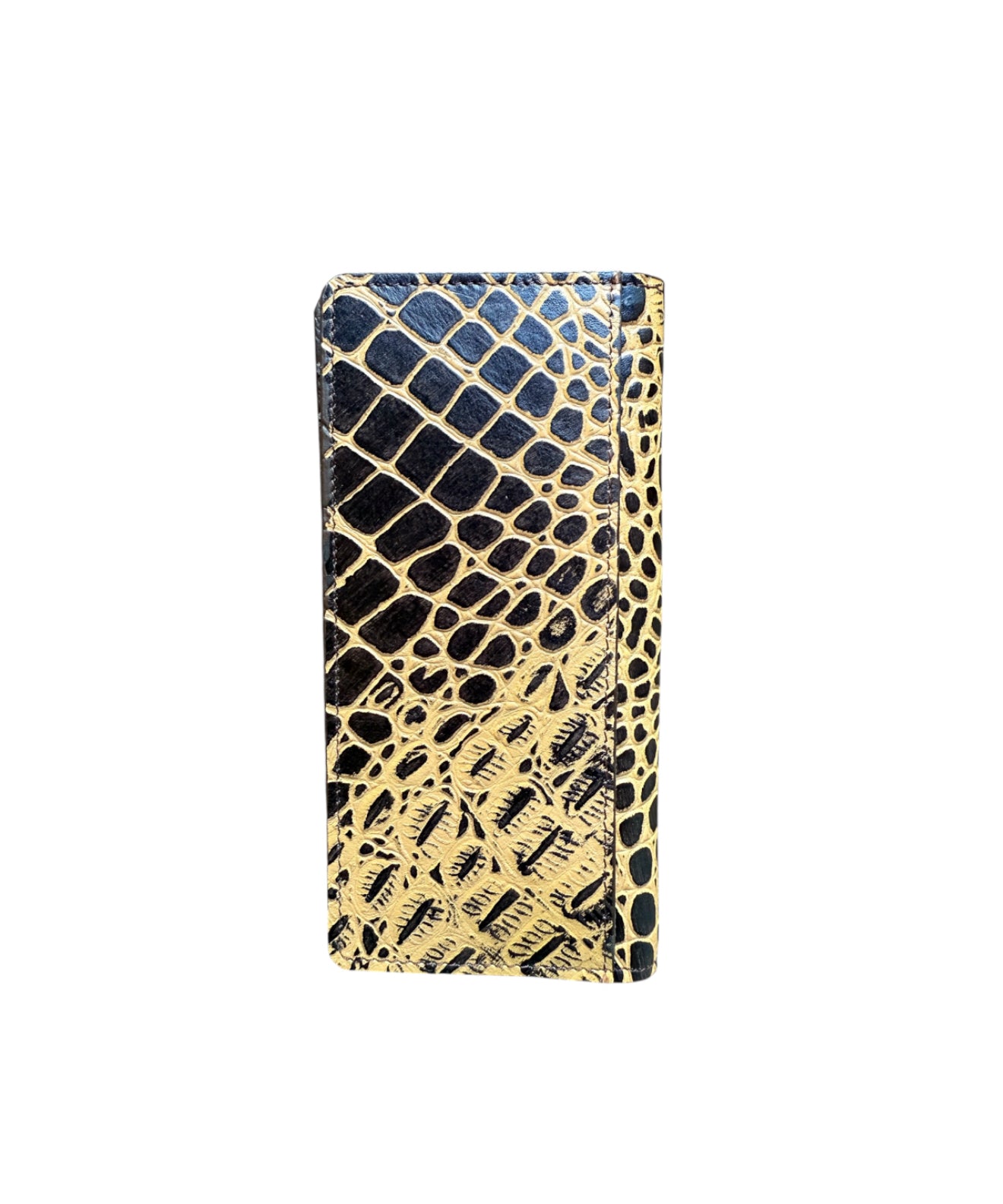 77089 - Men's Wallet with hair on cowhide inlay