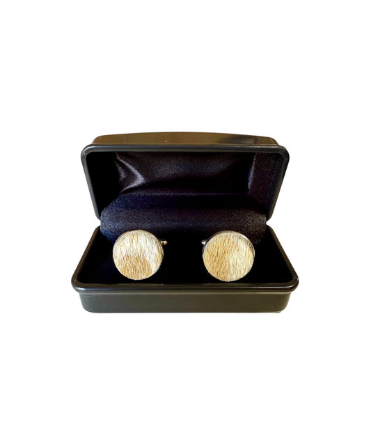 A8782  - 100% Hair On Hide Cufflinks