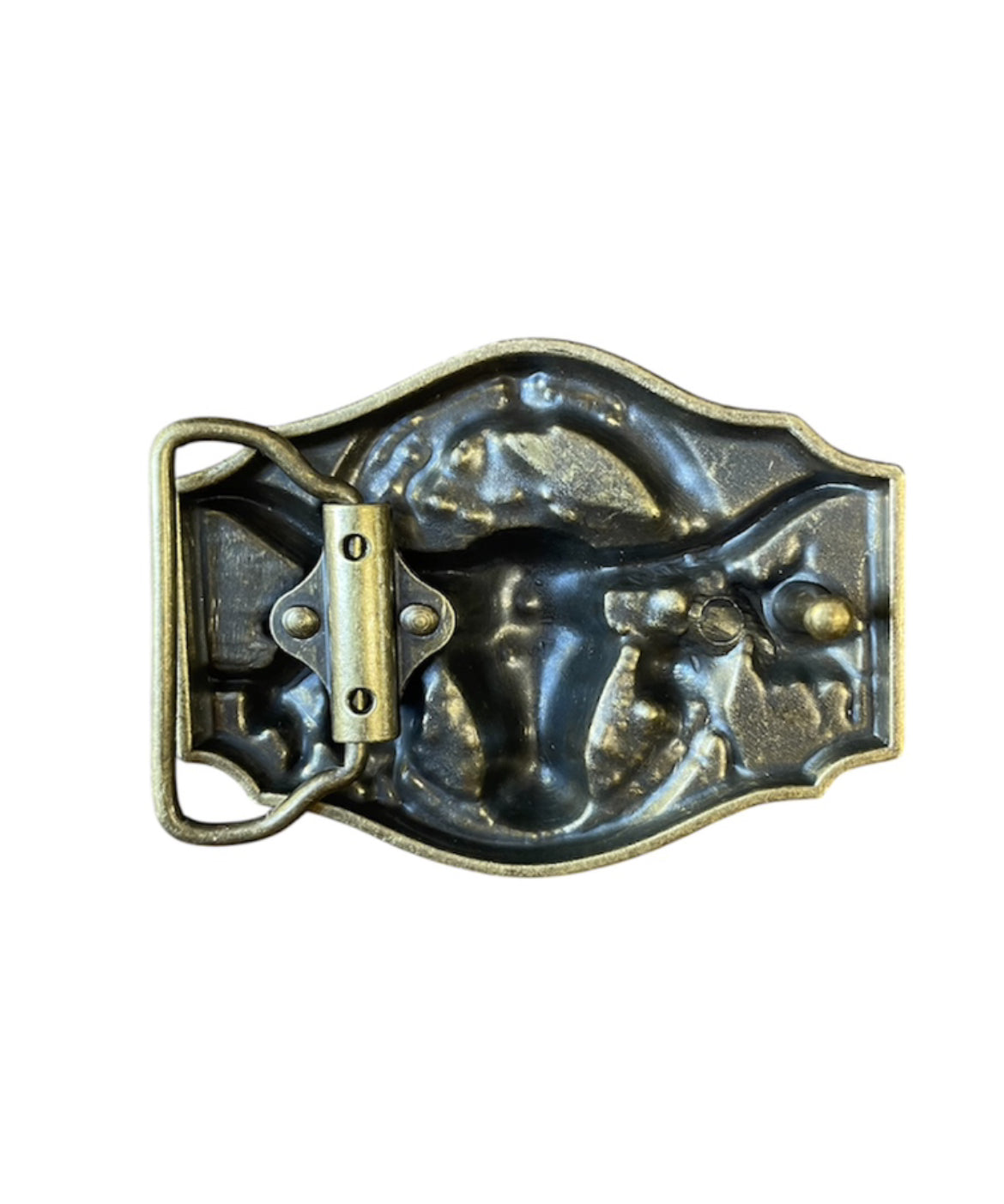 A8251 - Longhorn Antique Western Belt Buckle