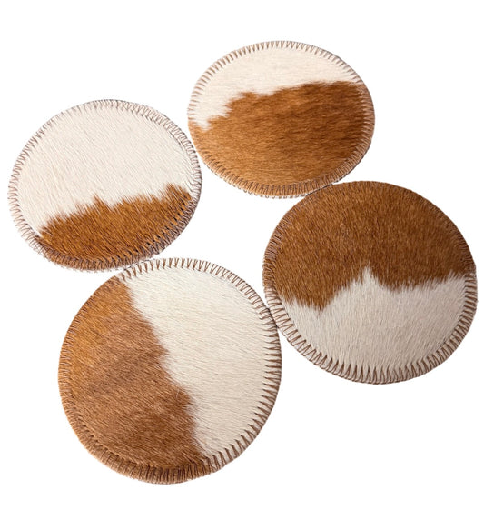 A8787b- 100% Hide Coasters - Rawhide Western Wear 